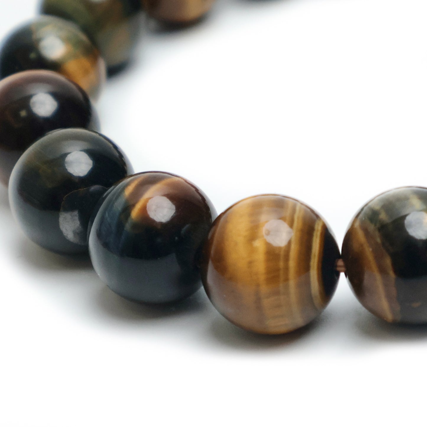 高品質・ゴールデンブルータイガーアイ・天然石ブレスレット・golden bule tiger eye・ GBTE12
