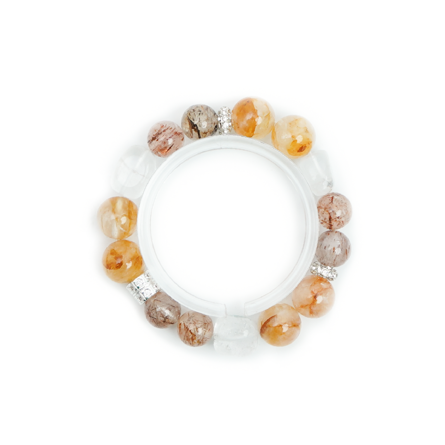 2. Design Hematoid Quartz 12mm Black Gold Super Seven 10mm