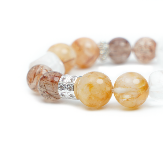 2. Design Hematoid Quartz 12mm Black Gold Super Seven 10mm